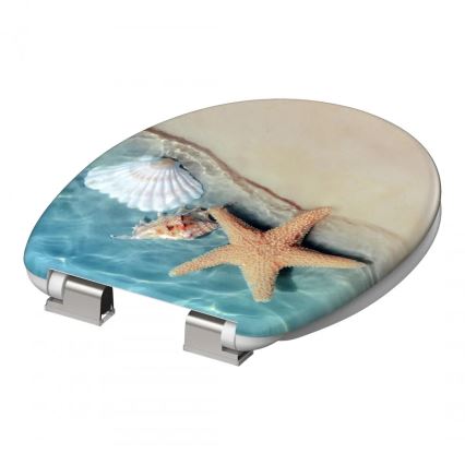 Schütte 82196 - BEACH WC-istuinkansi, pehmeästi sulkeutuva, duroplastinen