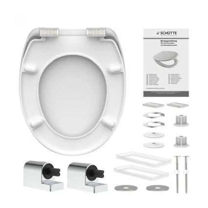 Schütte 82196 - BEACH WC-istuinkansi, pehmeästi sulkeutuva, duroplastinen
