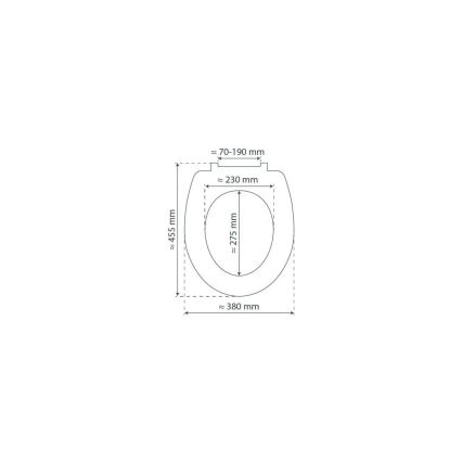 Schütte 82700 - SLIM WHITE WC-istuinkansi SoftClose, duroplastinen