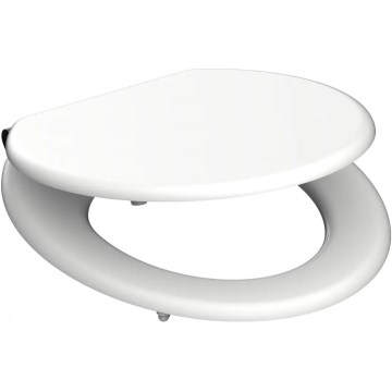 Schütte 84100-A - Valkoinen, pehmeästi sulkeutuva (SoftClose) WC-istuinkansi, valmistettu MDF-levystä