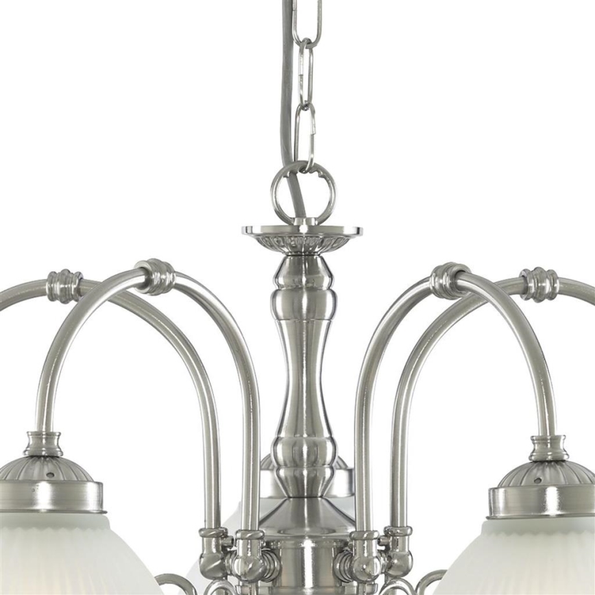 Searchlight - Kattokruunu ketjussa AMERICAN DINER 5xE14/60W/230V kiiltävä kromi