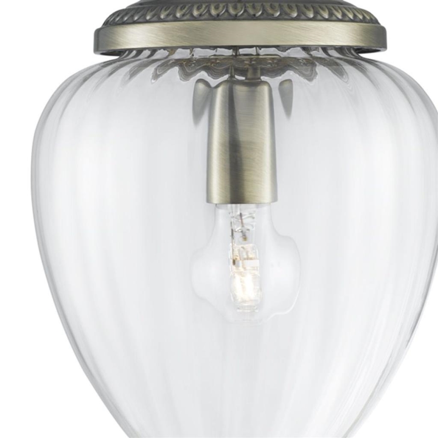 Searchlight - Kattokruunu johdossa PINEAPPLE 1xE27/60W/230V messinki