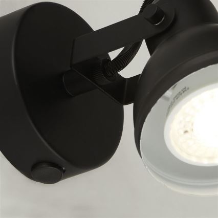 Searchlight - Seinäkohdevalo FOCUS 1xGU10/50W/230V musta