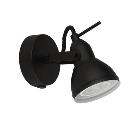 Searchlight - Seinäkohdevalo FOCUS 1xGU10/50W/230V musta