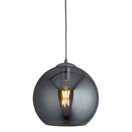 Searchlight - Kattokruunu narulla BALL 1xE27/60W/230V musta