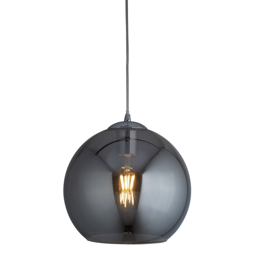 Searchlight - Kattokruunu narulla BALL 1xE27/60W/230V musta