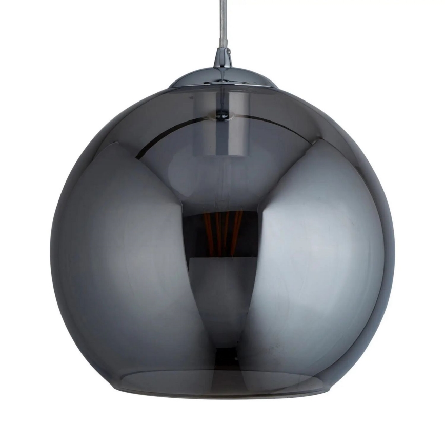 Searchlight - Kattokruunu narulla BALL 1xE27/60W/230V musta