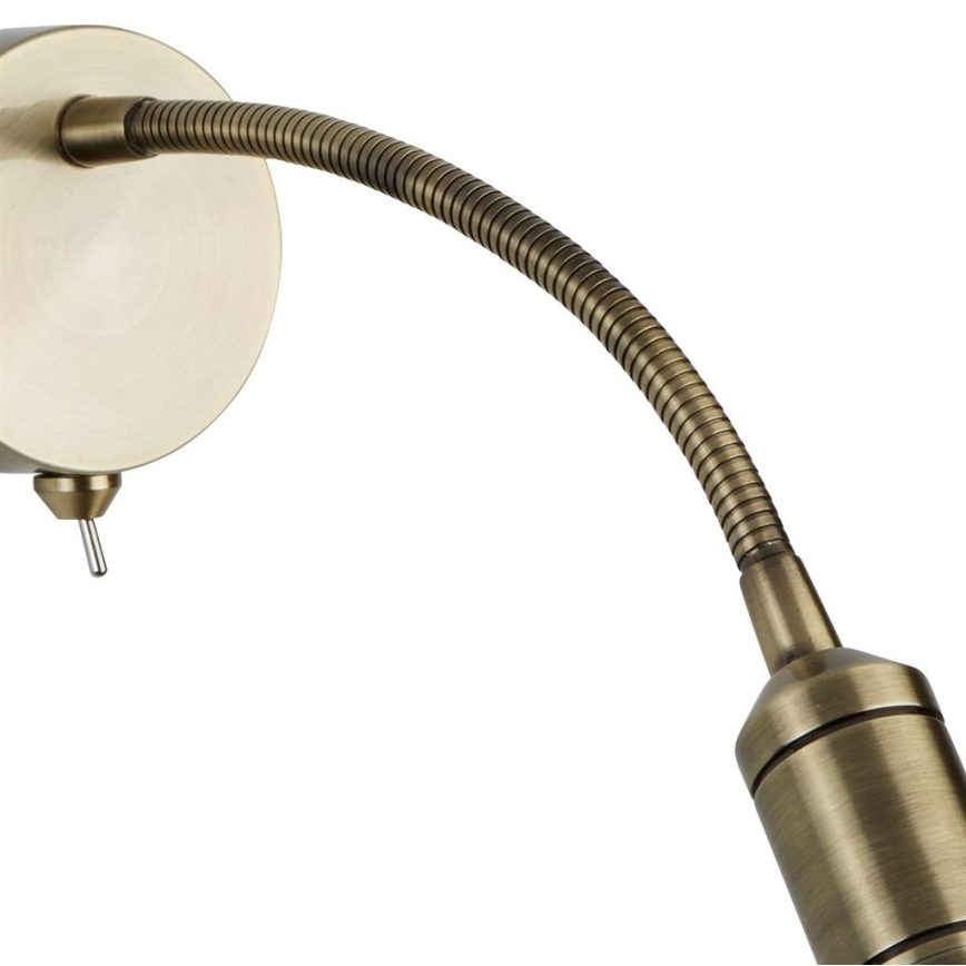 Searchlight - LED Joustava pieni lamppu ADJU LED/1W/230V messinki