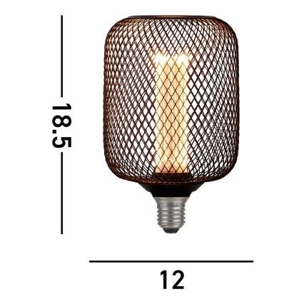 Searchlight - LED-himmennettävä koristepolttimo WIRE MESH E27/4,5W/230V 2700K
