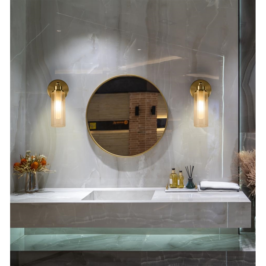 Searchlight - Seinävalaisin IMPERIAL 1xG9/7W/230V messinki