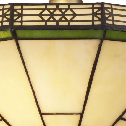 Searchlight - Pinta-asennettava Tiffany kattokruunu NEW YORK 2xE14/40W/230V