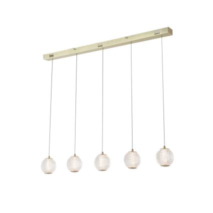 Searchlight - LED-riippuvalaisin vaijerilla ALLURE 5xLED/4,2W/230V