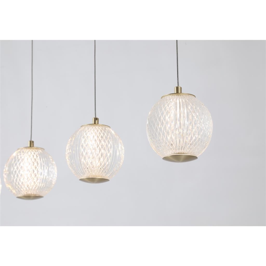 Searchlight - LED-riippuvalaisin vaijerilla ALLURE 5xLED/4,2W/230V