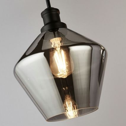 Searchlight - Kattokruunu johdossa MIA 3xE27/60W/230V musta