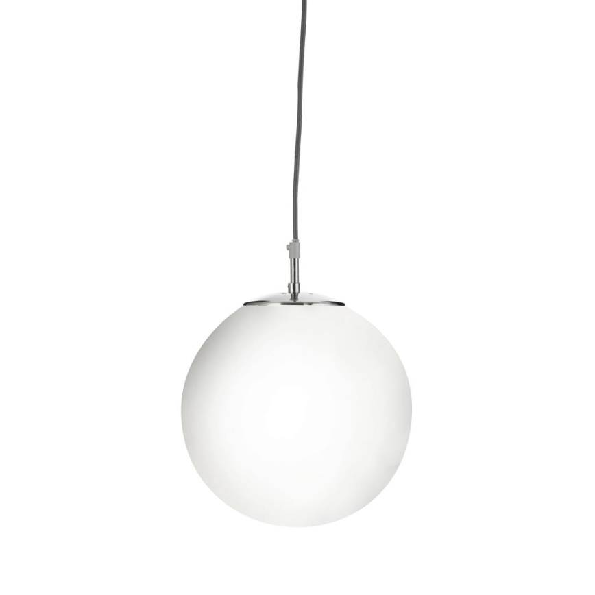 Searchlight - Kattokruunu johdossa ATOM 1xE27/60W/230V valkoinen/kiiltävä kromi