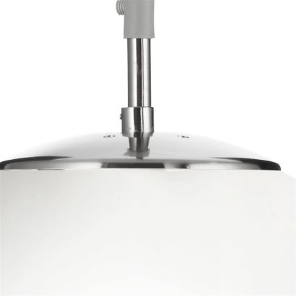 Searchlight - Kattokruunu johdossa ATOM 1xE27/60W/230V valkoinen/kiiltävä kromi