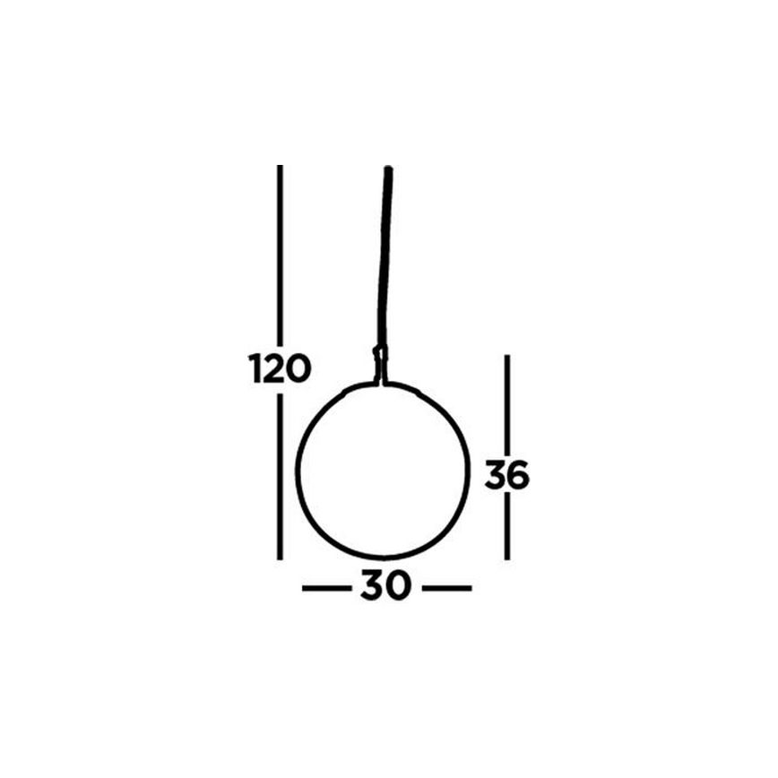 Searchlight - Kattokruunu johdossa ATOM 1xE27/60W/230V valkoinen/kiiltävä kromi