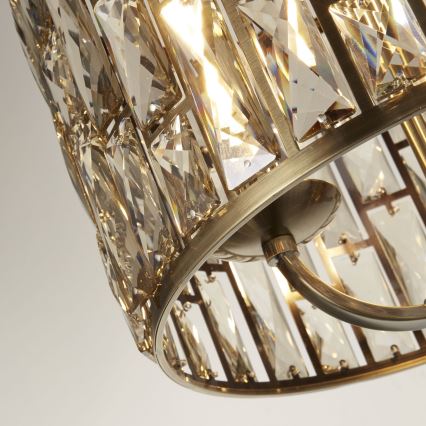 Searchlight - Kattokruunu ketjussa BIJOU 3xE14/60W/230V halkaisija 38 cm messinki