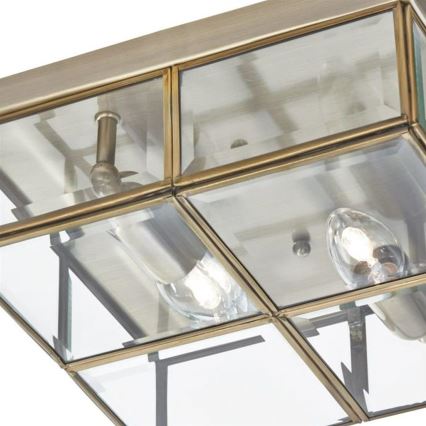 Searchlight - Kattovalo FLUSH 2xE14/40W/230V messinki