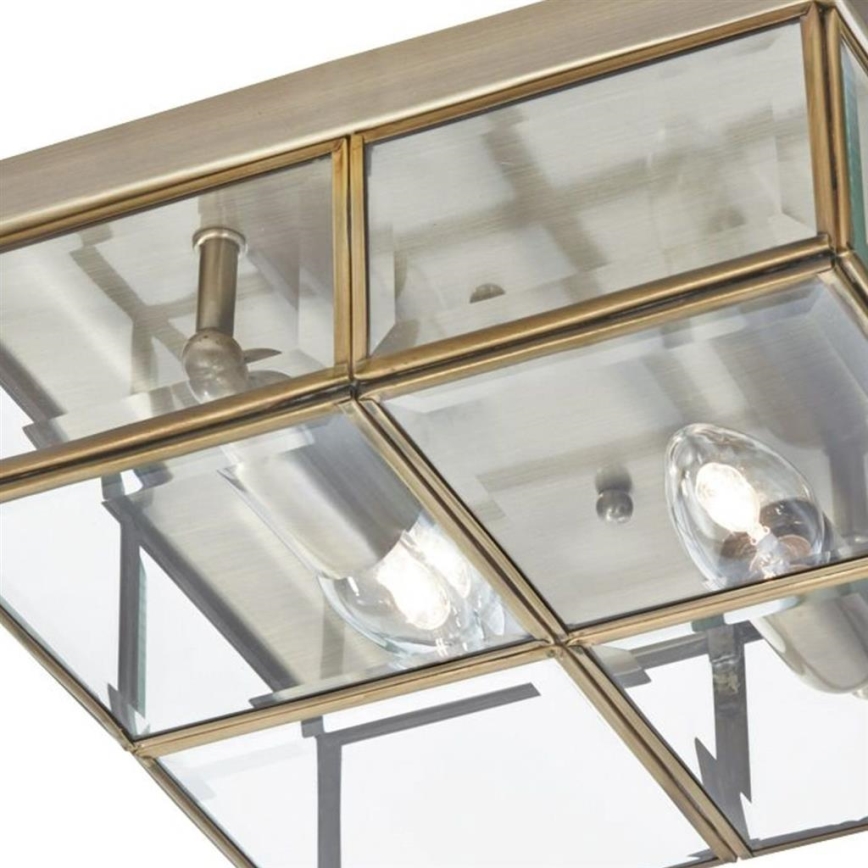 Searchlight - Kattovalo FLUSH 2xE14/40W/230V messinki