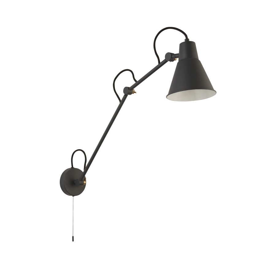 Searchlight - Himmennettävä seinävalaisin SWING ARM 1xE27/20W/230V antrasiitti