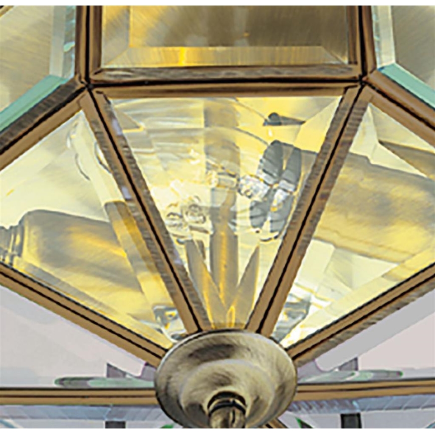 Searchlight - Kattovalo FLUSH 2xE14/60W/230V messinki