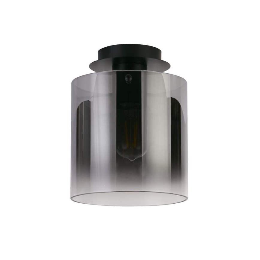 Searchlight - Kattovalaisin SWEDEN 1xE27/60W/230V halkaisija 22 cm musta/savunvärinen