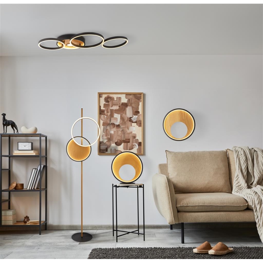 Searchlight - Himmennettävä LED-pöytävalaisin CURIO LED/11W/230V ruskea