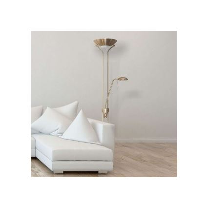 Searchlight - Säädettävä lattiavalaisin MOTHILD 1xR7s/14W+1xG9/8W/230V