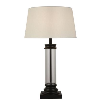 Searchlight - Pöytävalaisin PEDESTAL 1xE27/60W/230V musta