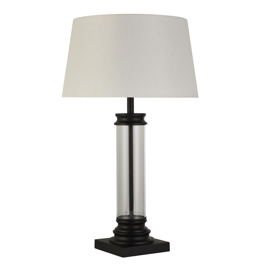 Searchlight - Pöytävalaisin PEDESTAL 1xE27/60W/230V musta