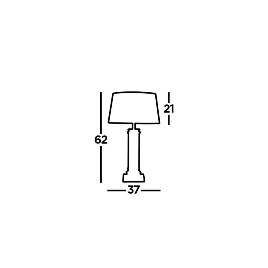Searchlight - Pöytävalaisin PEDESTAL 1xE27/60W/230V musta