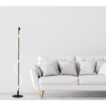 Searchlight - Himmennettävä LED-lattiavalaisin REMY LED/20W/230V musta