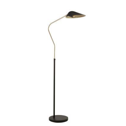 Searchlight - Lattialamppu SWAN 1xE27/10W/230V musta
