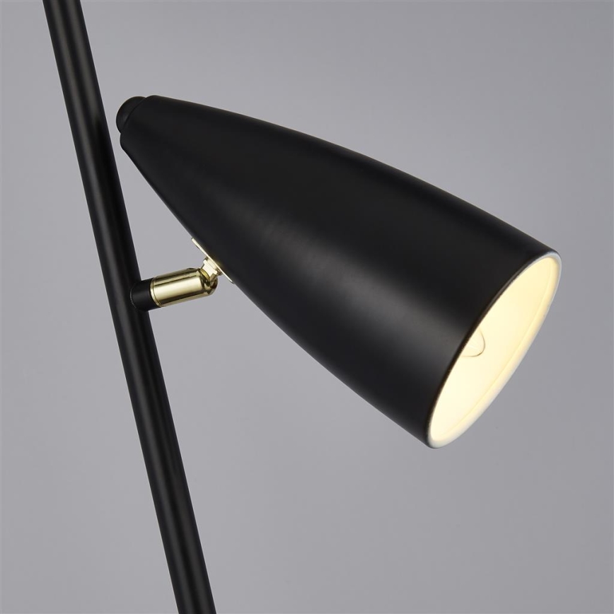 Searchlight - Lattialamppu STYLUS 2xE14/7W/230V musta