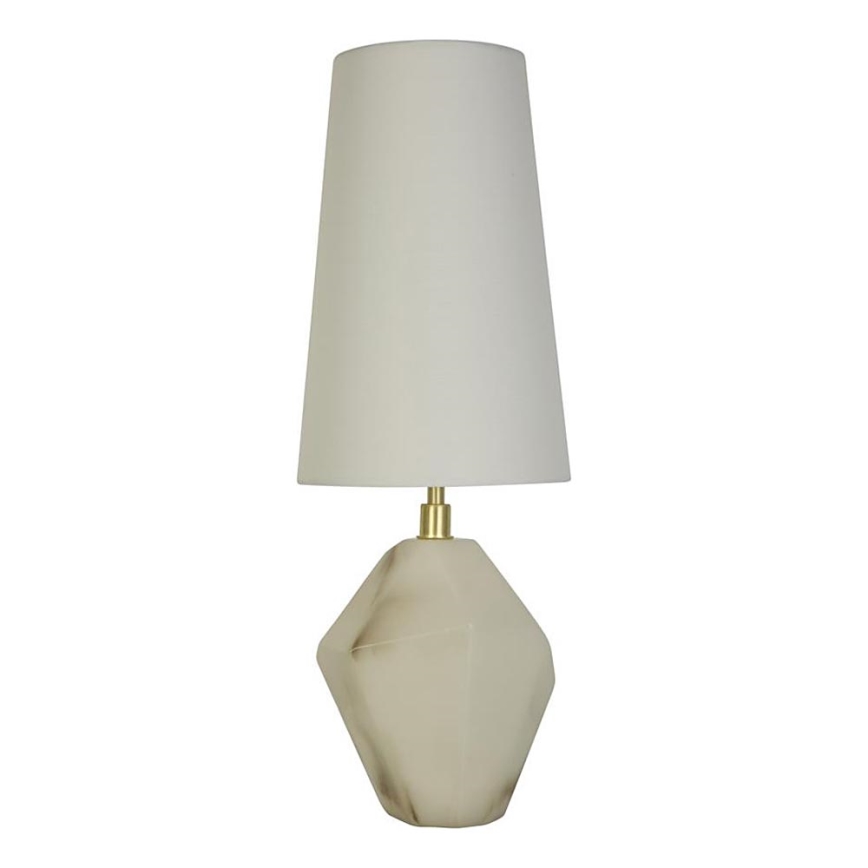 Searchlight - Pöytävalaisin APEX 1xE27/60W/230V valkoinen/harmaa