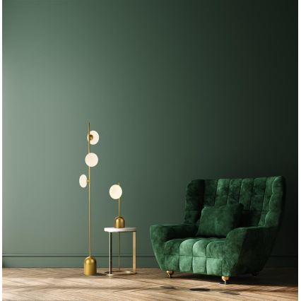 Searchlight - Pöytävalaisin PEBBLE 1xG9/7W/230V kulta