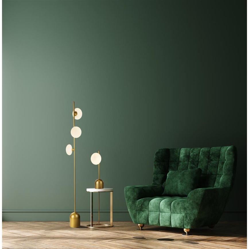 Searchlight - Pöytävalaisin PEBBLE 1xG9/7W/230V kulta