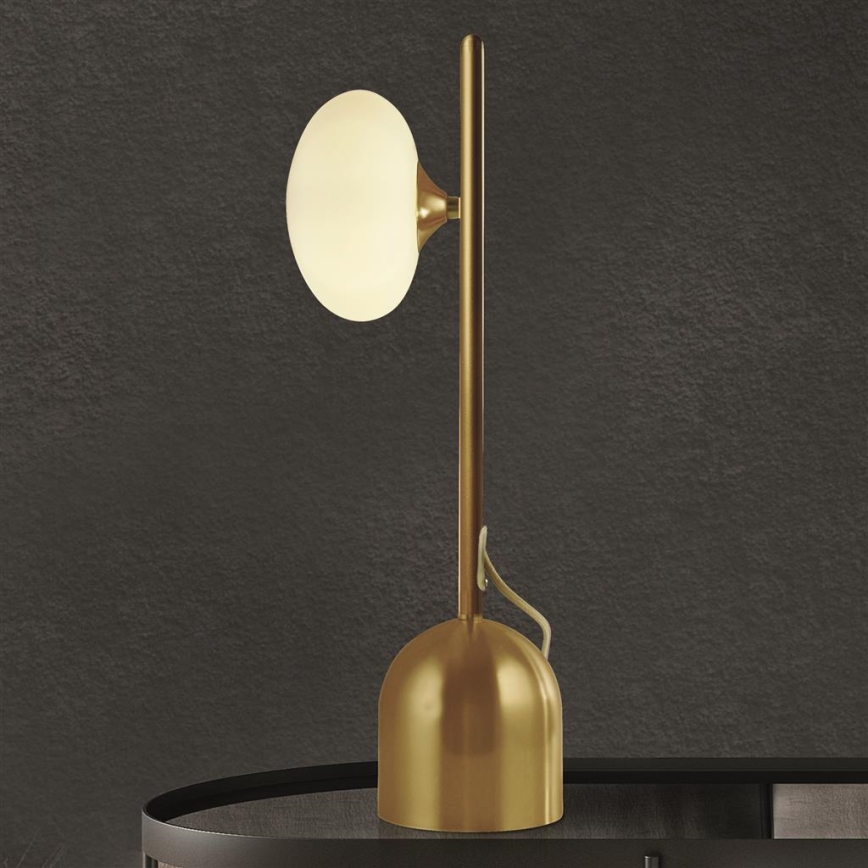 Searchlight - Pöytävalaisin PEBBLE 1xG9/7W/230V kulta