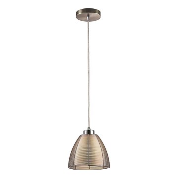 Searchlight - Kattokruunu johdossa 1xE27/60W/230V halkaisija 19 cm kiiltävä kromi