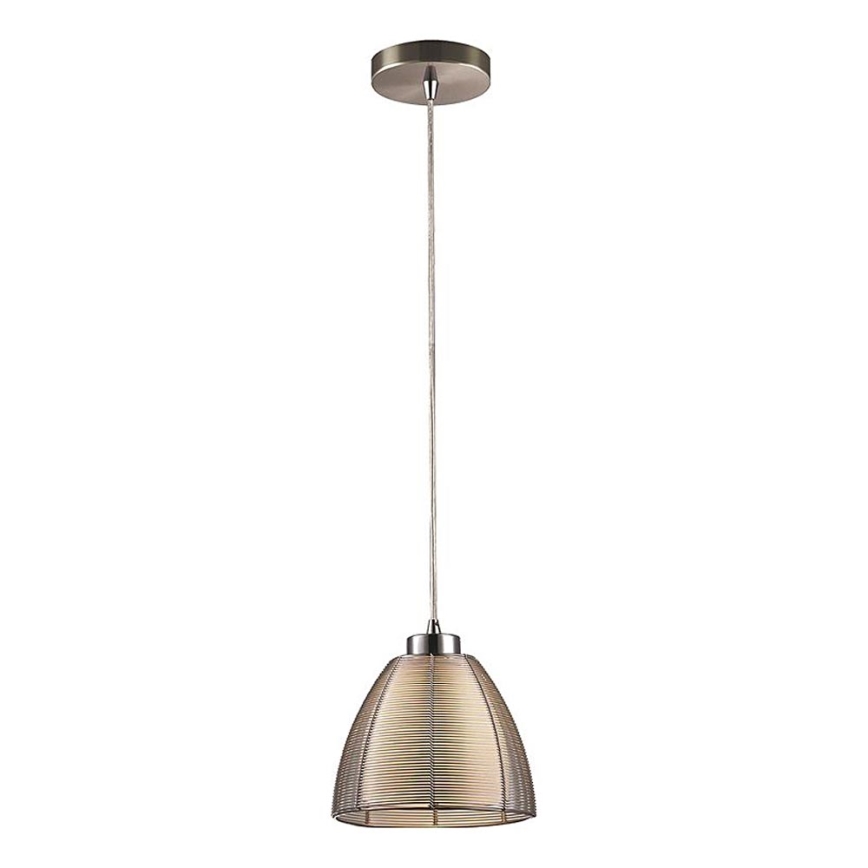 Searchlight - Kattokruunu johdossa 1xE27/60W/230V halkaisija 19 cm kiiltävä kromi
