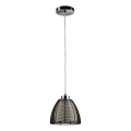 Searchlight - Kattokruunu johdossa 1xE27/60W/230V halkaisija 19 cm ruskea
