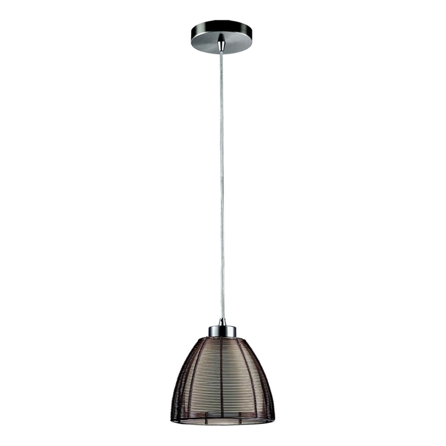 Searchlight - Kattokruunu johdossa 1xE27/60W/230V halkaisija 19 cm ruskea