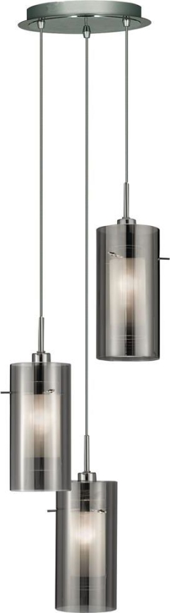 Searchlight - Kattokruunu johdossa DUO 3xE14/60W/230V antrasiitti