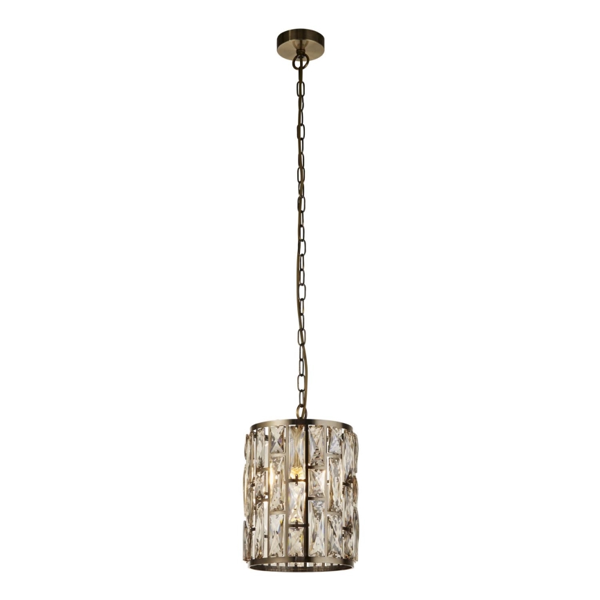 Searchlight - Kattokruunu ketjussa BIJOU 1xE27/60W/230V halkaisija 22 cm messinki