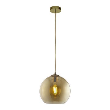 Searchlight - Kattokruunu narulla BALL 1xE27/60W/230V ruskea
