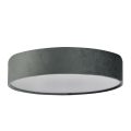 Searchlight - Kattovalaisin DRUM 3xE27/60W/230V harmaa