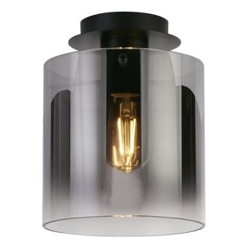 Searchlight - Kattovalaisin SWEDEN 1xE27/60W/230V halkaisija 22 cm musta/savunvärinen