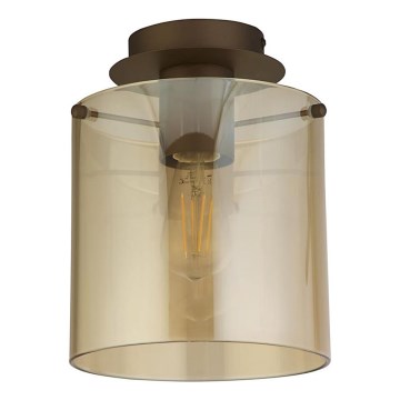 Searchlight - Kattovalaisin SWEDEN 1xE27/60W/230V halkaisija 22 cm ruskea/savunharmaa