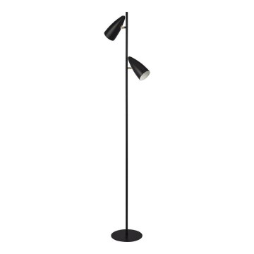 Searchlight - Lattialamppu STYLUS 2xE14/7W/230V musta